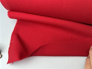 Beklædningsuld med stræk - flot klar rød
